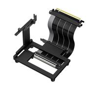 ECMQS Supporto verticale per GPU con cavo regolabile da 35 cm | Supporto per schede grafiche verticali con telaio aperto e piastre posteriori hardware per progetti informatici