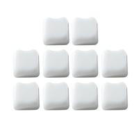 ECMQS Tappi d'accento per tastiere meccaniche, colore bianco | Tasti in policarbonato con orecchie di gatto Jelly Finish e profilo MAO per la zona di navigazione della linea funzionale