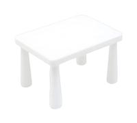 ECMQS Tavolo per sedia per asilo, modello per tavolo bianco | Decorazioni per la casa delle bambole, giochi di ruolo, attività di narrazione delle storie, scene dell'asilo