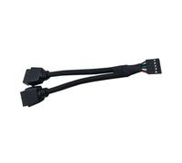 ECMQS USB 2.0 Motherboard Header Y Splitter 9 pin a due cavi di estensione interni a 9 pin per progetti di routing del computer