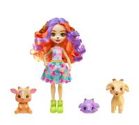 Enchantimals-Family di Golita Chevre-Poupée e 3 figurine Chevres HXC00