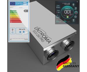 Eco 250 Pro Centrale Dispositivo Ventola 250 Con ³ Comando, Recupero di Calore