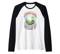 Eco Art per la Giornata della Terra, Non Esiste Un Pianeta B Maglia con Maniche Raglan