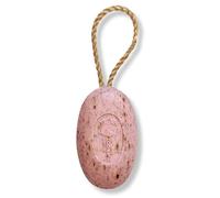 Eco Bath London Sapone di rosa su una corda, saponetta di lusso arricchita con burro di karitè biologico e olio d'oliva, sapone naturale - 220g