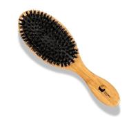 Eco Bath London Spazzola per capelli in bambù con setole di cinghiale, ecologica, districante per tutti i tipi di capelli, adatta per donne, uomini e bambini