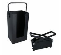 Eco Bricchetti Maker & Holder Paper Log Fire Bruciatore Giornale Open Fire Pi...