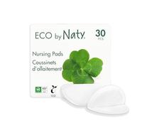 Eco By Naty, Coppette Assorbilatte Ecologiche. Ultra assorbente, compostabile, realizzato in bambù, pasta di legno e velo compostabile. 0% di plastica