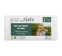 Eco by Naty Eco-Friendly Baby Nappies - 100% Plant-Based Materials on Skin, Soft, for Sensitive Skin & Super Absorbent (Size 4+, 84 Count)