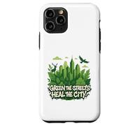 Eco Conscious City Nature Graphic- Green the Streets Custodia per iPhone 11 Pro