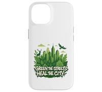 Eco Conscious City Nature Graphic- Green the Streets Custodia per iPhone 14