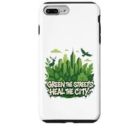 Eco Conscious City Nature Graphic- Green the Streets Custodia per iPhone 7 Plus/8 Plus