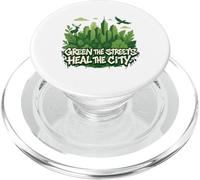 Eco Conscious City Nature Graphic- Green the Streets PopSockets PopGrip per MagSafe