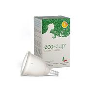 Eco-Cup, Coppetta Mestruale Made in Italy, Coppetta Mestruale in Silicone Medicale, Comoda, Ecologica, Economica, Riutilizzabile, Trasparente, Taglia 1