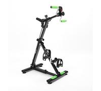 ECO-DE Pedaliera per Gambe e Braccia da Seduti e Mini Cyclette Pieghevole per Casa, Pedalatore per Allenamento Anziani, Ginnastica Passiva o Fitness - Biciclo con Rulli Massaggianti e Display LCD