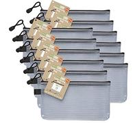 eco-eco 037x12, Small 95% Riciclata Super Chiaro Trasparente Forte Sacchetto Nero con Zip (Confezione da 12)