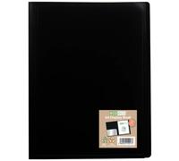 Eco-eco A4 100% Riciclato 20 Tasca Copertina Flessibile Display Libro Nero Casa