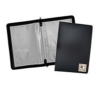 eco-eco Eco092 - Cartella portadocumenti, formato A2, 50% riciclato, 30 tasche, colore: nero