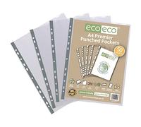 eco-eco Eco108 - Buste trasparenti in polietilene 100% riciclato, formato A4, 90 micron (confezione da 50)