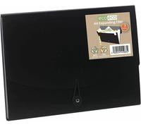 Eco Espansione Documenti Cartelline Nero Organiser Lime Portafogli 50% Riciclato