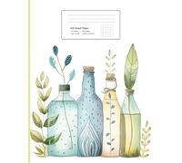 Eco Friend Bottles Graph Paper Notebook: 5x5 Grid, 200 Pages, for Math, Journaling, Sketches, and Everyday Notes