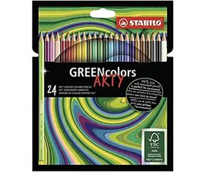 Eco-Friendly Colouring Pencil - STABILO GREENcolors - ARTY - Pack of 24 - Assort