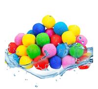 Eco-Friendly Reusable Water Balloons rosso, blu, verde, rosa, arancione, giallo, Quick-Fill Splash Bombs, Soft Multicolor Outdoor Toys for Family Fun and Pool Partties, 9,84 x 9,06 x 3,94 pollici, 255