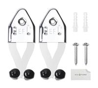 Eco-Fused 2x Supporto Verticale per Spada - Appendino da Parete per Esposizione Pugnali - Supporto Multifunzionale Regolabile - Supporto da Parete in Acciaio Inossidabile per Ascia, Pugnali, Coltelli