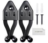 Eco-Fused 2x Supporto Verticale per Spade - Espositore per Pugnali - Gancio a Parete Regolabile e Multifunzionale - Staffa da Parete in Acciaio Inossidabile per Asce, Pugnali, Coltelli (Nero)