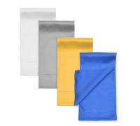 Eco-Fused Fodera per Occhiali Sottile Set di 4 Custodie in Microfibra Multicolori per Occhiali - Custodia Morbida per Occhiali da Sole - Custodia per Occhiali Protettiva con Chiusura a Patella