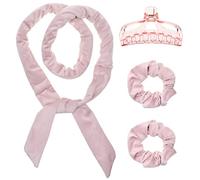 Eco-Fused Set di Fasce Arricciacapelli Senza Calore - Nastro Lungo per Arricciare i Capelli in Velluto con Cui Puoi Dormire - Kit Strumenti per Acconciatura Morbido Senza Calore