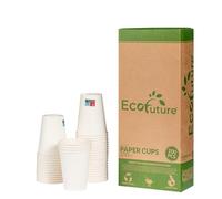 Eco Future 300Pcs Bicchieri Carta 350ml biodegradabili compostabili cocktail caffe cappuccino beer pong (Bicchieri di Carta 350ml (12oz), 300)