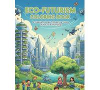 Eco-Futurism Coloring Book: A Creative Journey Through the Future of Nature and Technology: Fun and Educational Eco Scenes for Kids and Adults to Relax, Color, and Explore a Sustainable Future