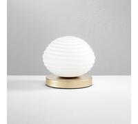 Eco-Light Lampada da tavolo Ripple, colore oro/opal, Ø 18 cm Eco-Light