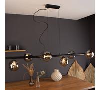 Eco-Light Lampada sospensione Neptun orizzontale 6 luci nero Eco-Light