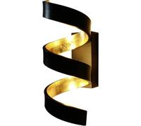APPLIQUE LED HELIX NERO/ORO 9W 720LM 4000K 10X26X13,5CM