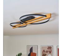 Eco-Light Plafoniera LED Tovak, pino, 76 cm, a 2 luci, legno, dimmerabile Eco-Light