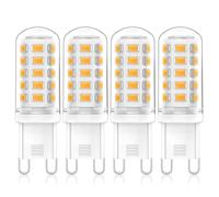 Eco.Luma G9 LED Lampadina 3W Equivalenti a 50W Lampada Alogena, AC 220-240V, 2700K Bianco Caldo 520LM Risparmio LED Lampadine, Non Dimmerabile, Nessun Sfarfallio, Confezione da 4