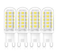 Eco.Luma G9 LED Lampadina 3W Equivalenti a 50W Lampada Alogena, AC 220-240V, Bianco Freddo 6000K 520LM Risparmio LED Lampadine, Non Dimmerabile, Nessun Sfarfallio, Confezione da 4