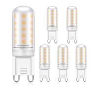 Eco.Luma Lampadine LED G9 5W Equivalente 33W 40W Lampada Alogena, Bianco Caldo 3000K, AC220-240V Non Dimmerabile Nessun Sfarfallio 425LM Lampade, Angolo del Fascio 360° LED Lampadina, Confezione da 5