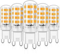 Eco.Luma LED G9 4W G9 Lampadine a LED, 410LM, Equivalente a 40W lLampadine Alogene, Senza Sfarfallio, Non Dimmerabile, Bianco Caldo 3000K, AC100-265V, Angolo di Diffusione 360 °, 5er Pack