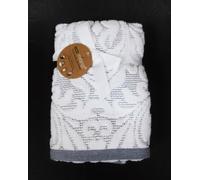 ECO-MELANGE Blu Scuro Denim ,Bianco Damascato Floreale Bagno,2 Mano,2 Dito Tip