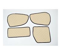 Eco Pelle Rhd Beige Porta Pannelli & Cruscotto Tappetini Compatibile Con Scania