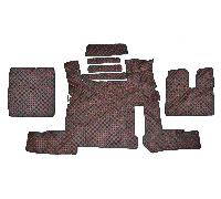 Eco Pelle Tappetini Cover Nero+Rosso per Man Tgx 2018-2020