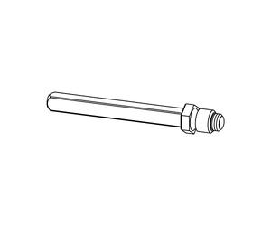 ECO Perno di cambio rullo, 8 mm, per pomello della porta, filettatura M12, filettatura bottone 9 x 90 mm, acciaio zincato