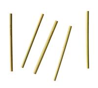 Eco rascals - Cannucce in bambù, lavabili e riutilizzabili, per bevande calde e fredde, realizzate con fori organici in bambù, confezione da 5