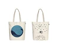 Eco Right Aesthetic Canvas Tote Bags for Women, Reusable Tote Bag with Zip, Ideal for Grocery, Shopping, Travel, School
