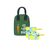 Eco Right Bolsa de almuerzo aislante para mujer, Porta Alimentos para hombre, Fiambrera para niños a la escuela Bolsas, de almuerzo de lona reutilizables