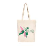 Eco Right Borsa da donna in tela estetica: spaziosa, chiusura con cerniera, riutilizzabile, ideale per spiaggia, shopping, viaggi, scuola, generi alimentari