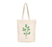 Eco Right Borsa da donna in tela estetica: spaziosa, chiusura con cerniera, riutilizzabile, ideale per spiaggia, shopping, viaggi, scuola, generi alimentari
