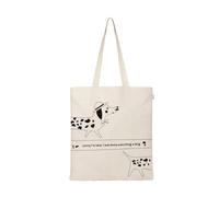 Ecoright Aesthetic Canvas Tote Bag for Women, Reusable Cotton Tote Bag for Grocery, Shopping, Beach & Daily Use, Dog Watching, One Size, Utility